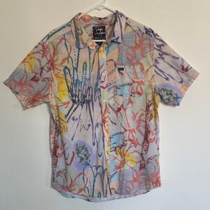 RVCA Colorful Sage Vaughn Men's Button Down Shirt